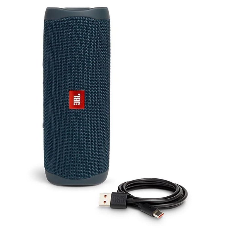 caixa portatil jbl flip 5 bluetooth 20w azul prova d agua 503