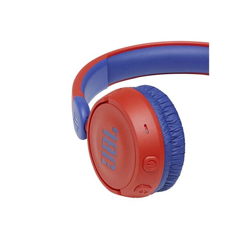 fone de ouvido jbl bluetooth infantil jr 310 bt vermelho com azul 1709
