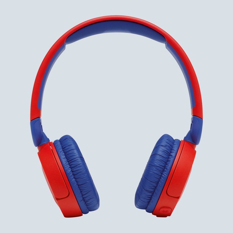 fone de ouvido jbl bluetooth infantil jr 310 bt vermelho com azul 1710