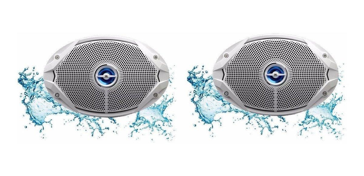 Alto Falante JBL Marine 6X9 MS9520 Náutico 300W Marítimo Branco
