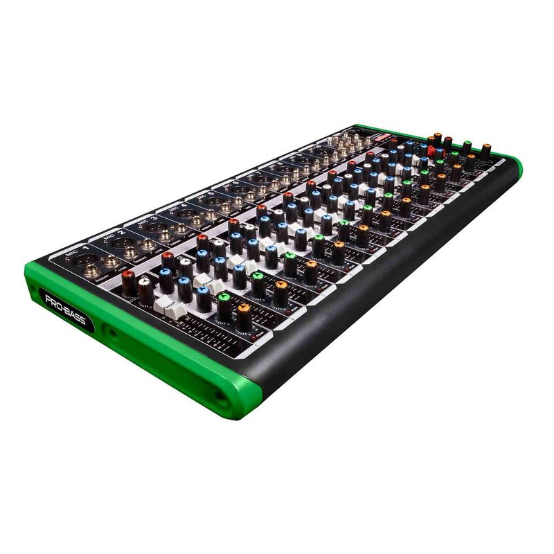 mesa mixer 12 canais pro bass ultra slim pm 1624 bluetooth usb 823