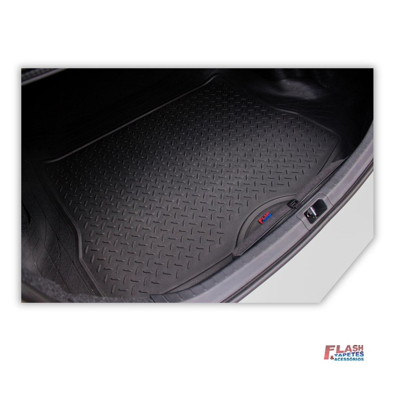 tapete em pvc para porta malas tamanho m preto ft018 hatch e sedan pequeno 699