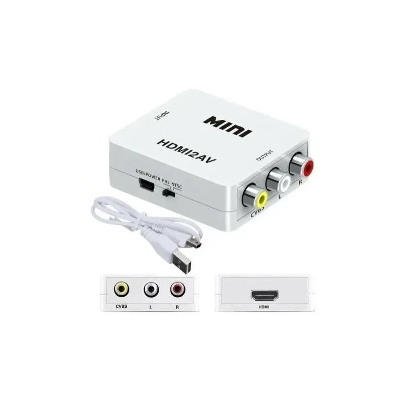 conversor hdmi para rca av com cabo com saida de audio mxt 2429