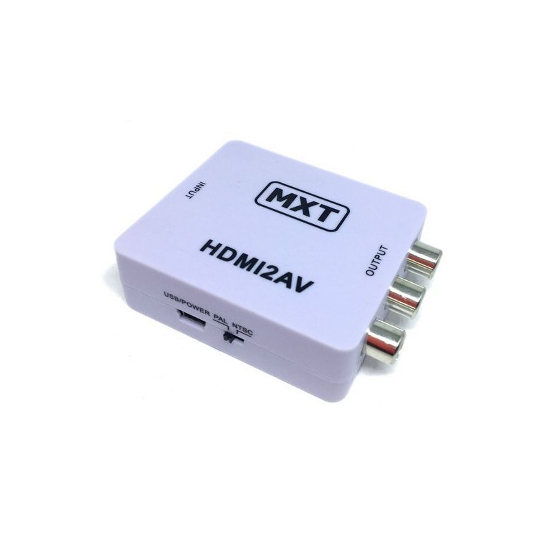 conversor hdmi para rca av com cabo com saida de audio mxt 2432