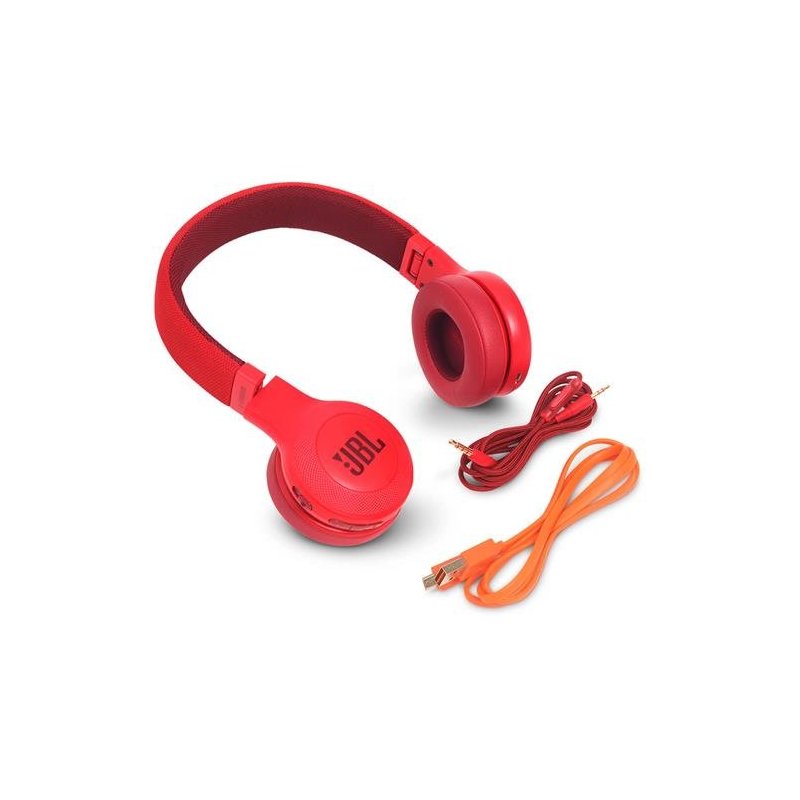 fone de ouvido bluetooth jbl e45bt vermelho com microfone 1907