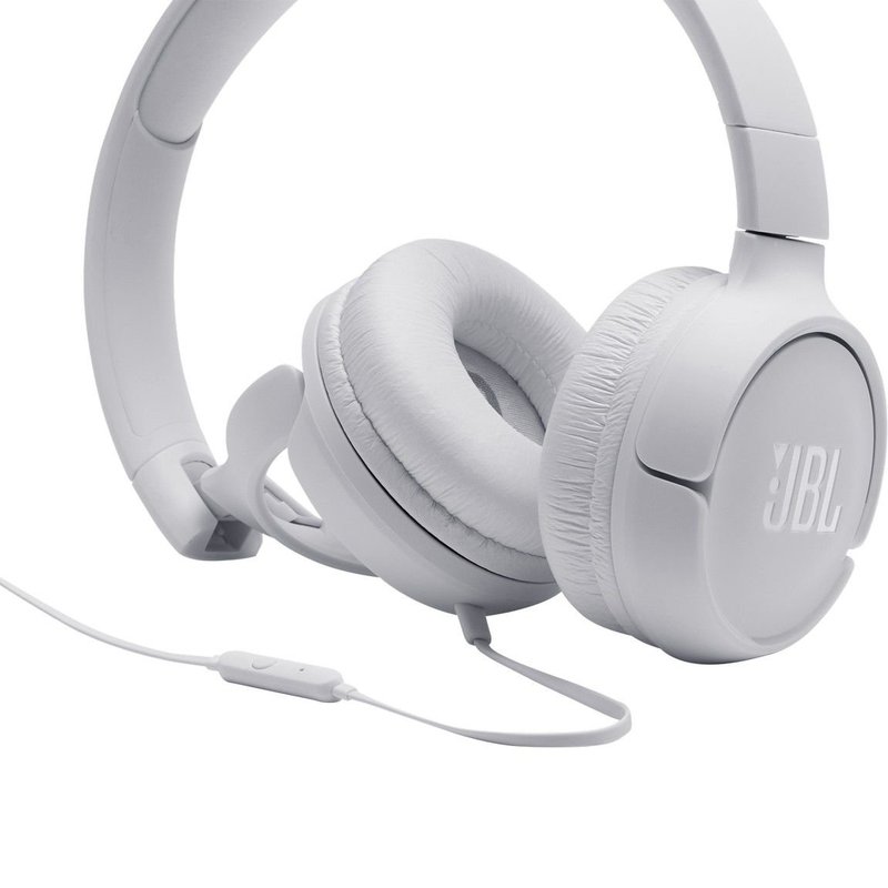 fone de ouvido jbl tune 500 headphone com fio e microfone branco 1696