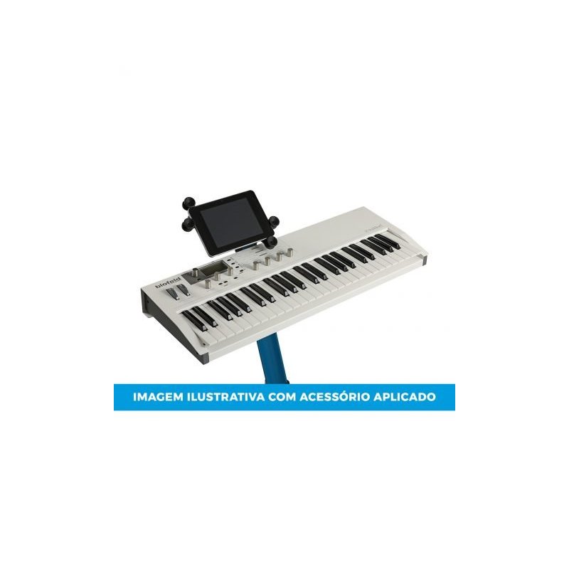 estante suporte de teclado stay compact 70cm preto com capa 2442