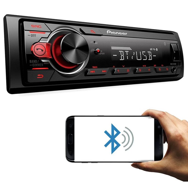 mp3 player automotivo pioneer mvh s218bt 1 din bluetooth usb smartphone android media receiver connectparts 1