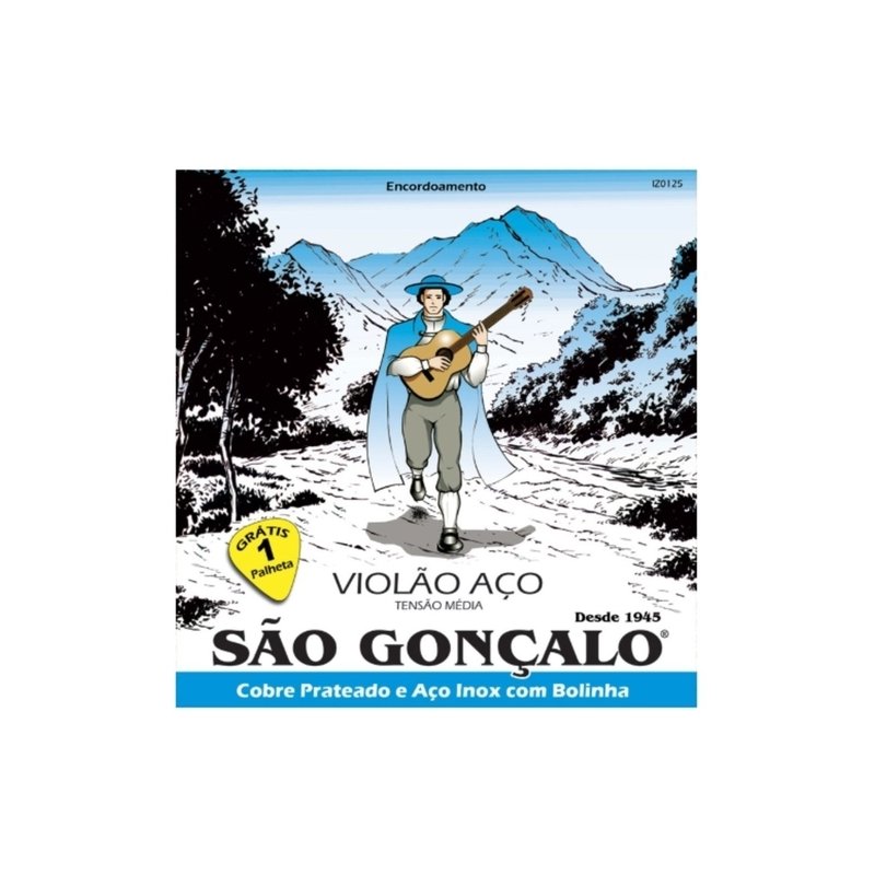 987938 encordoamento 010 em aco prata com bolinha para violao sao goncalo 1572 m1 637117430598564648