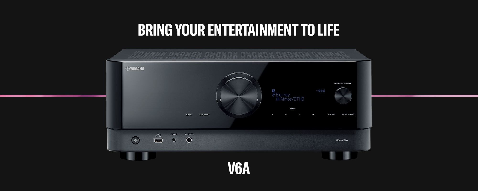 Receiver Yamaha RX-V6A 7.2 Dolby Atmos 8k 110V MusicCast WiFi