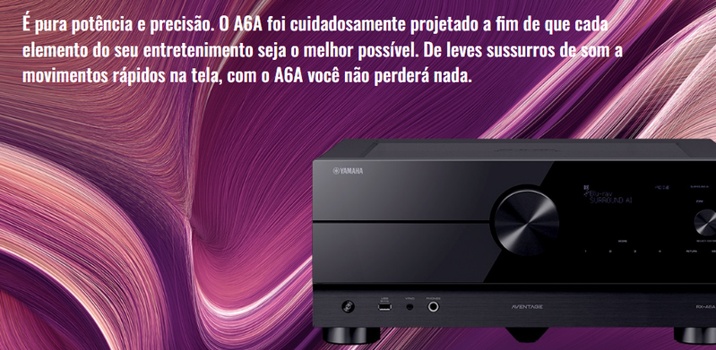 2024/12購入　YAMAHA AVENTAGE RX-A6A Yamaha Receptor AV RX-A6A AVENTAGE de 9,2 canais – HDMI 8K e 4K