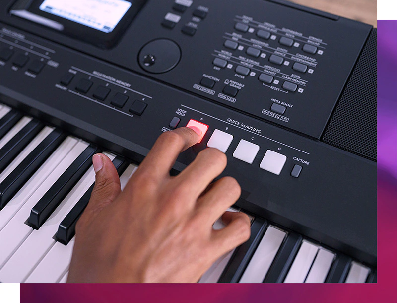 Teclado Yamaha PSR-E473 Arranjador 61 Teclas Sensitivas 820 sons