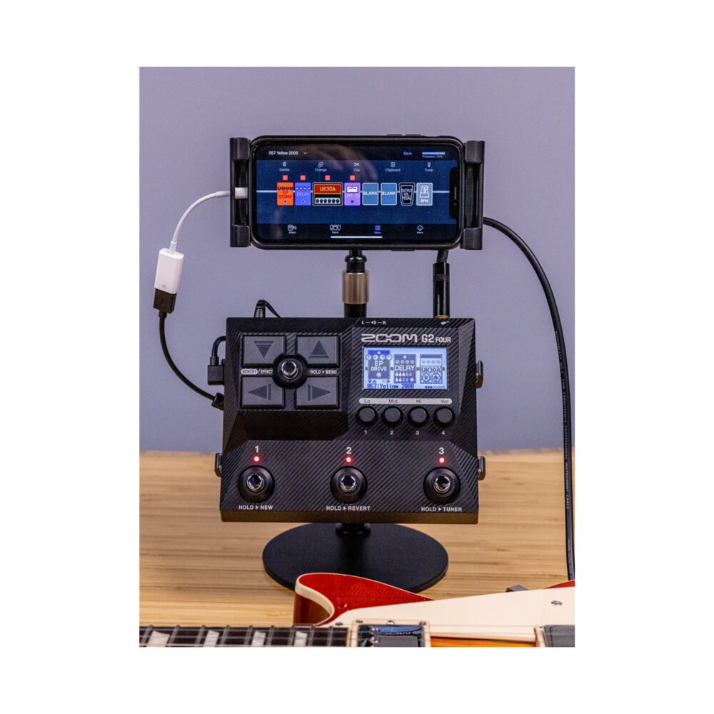 Pedaleira para Guitarra Zoom G2 Four com Módulo de efeitos (com fonte)