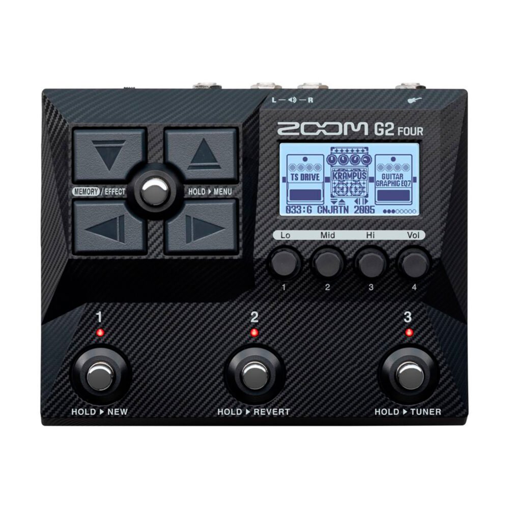 Pedaleira para Guitarra Zoom G2 Four com Módulo de efeitos (com fonte)