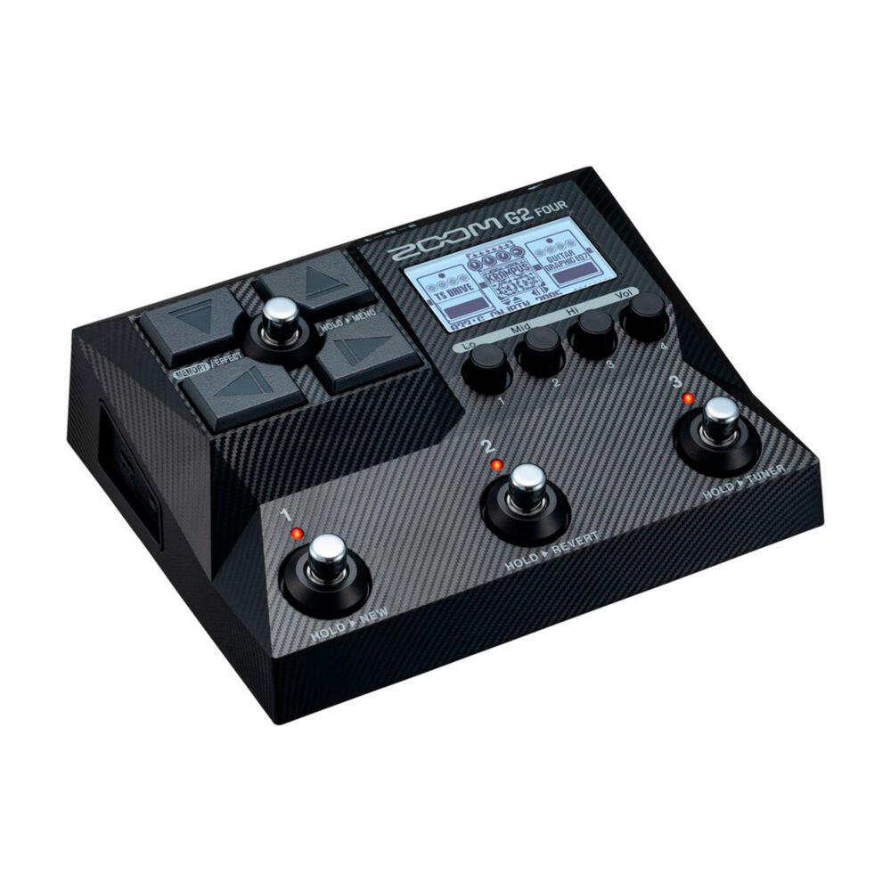 Pedaleira para Guitarra Zoom G2 Four com Módulo de efeitos (com fonte)