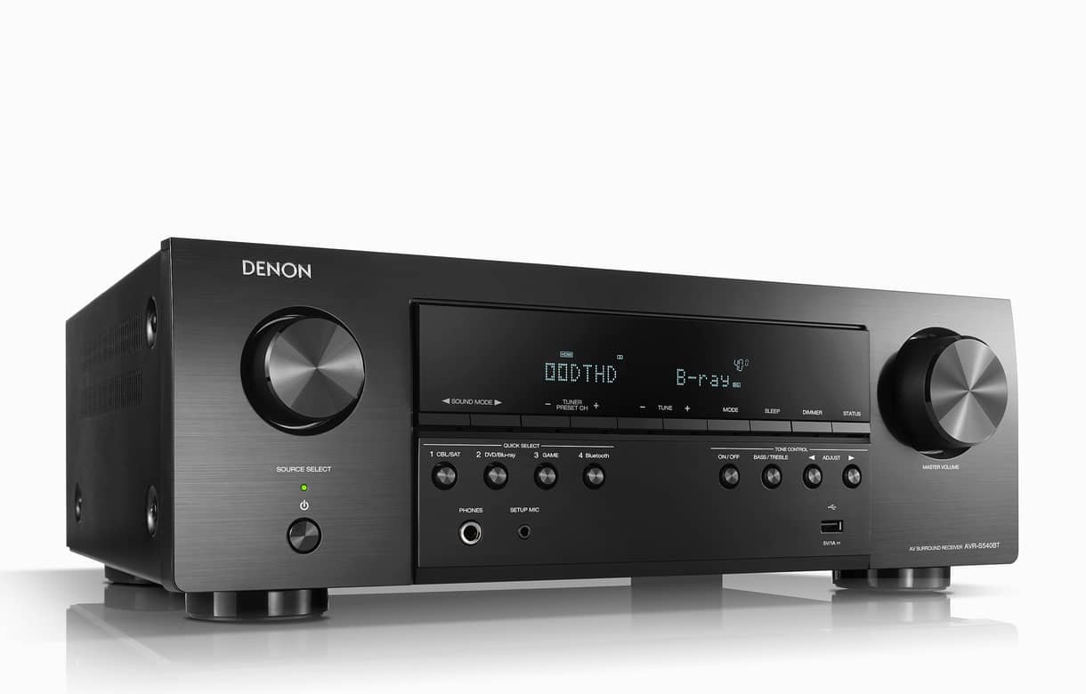 Receiver Denon AVR-S540BT 5.2 Canais 4K 110V Garantia Oficial 1 Ano