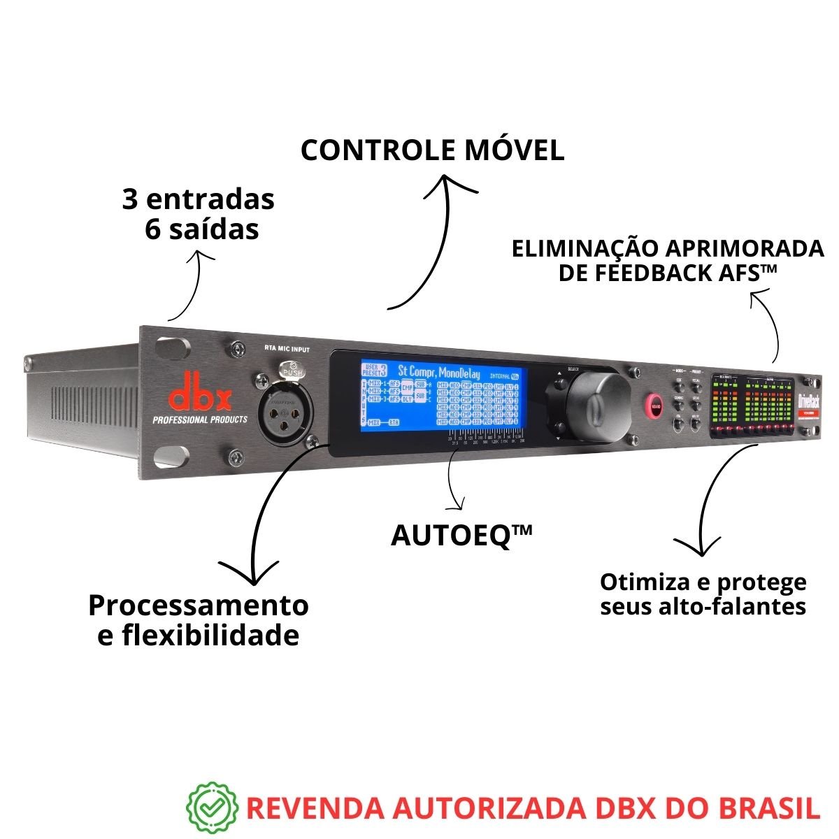 Processador de Áudio Digital DBX DriveRack VENU-360 Bivolt