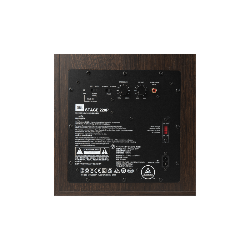ls jbl stage2 220p back detail blk d8