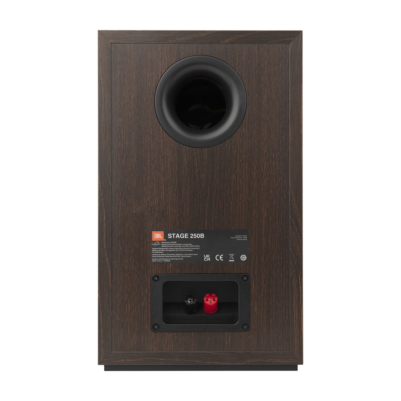 Par de Caixa JBL Stage 250B Bookshelf de 2 vias Preta